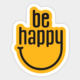 Be Happy Sticker